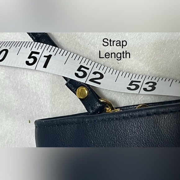 Buxton Blue Crossbody Wallet Purse with Many Zipper Pockets Card Slots 52” Strap - Picture 5 of 16